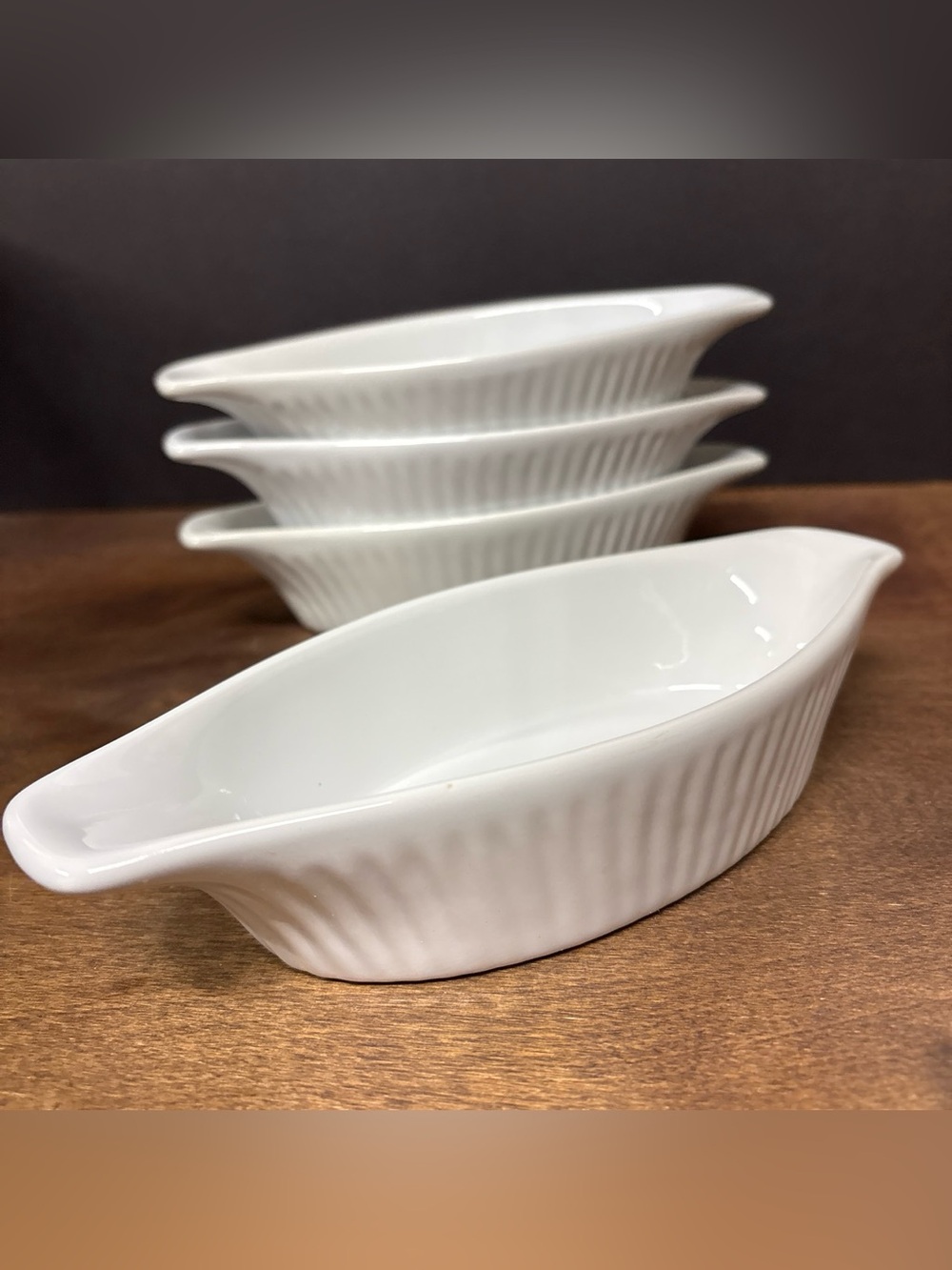 Mayfair & Jackson Classic White Porcelain Gratin Dish - Set of 4